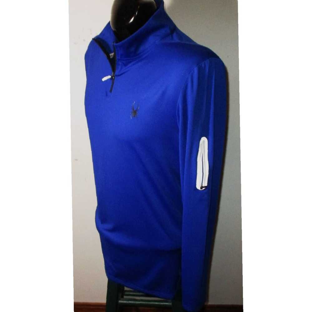 Spyder Authentic Blue Long Sleeve 1/2 Zip Compres… - image 5