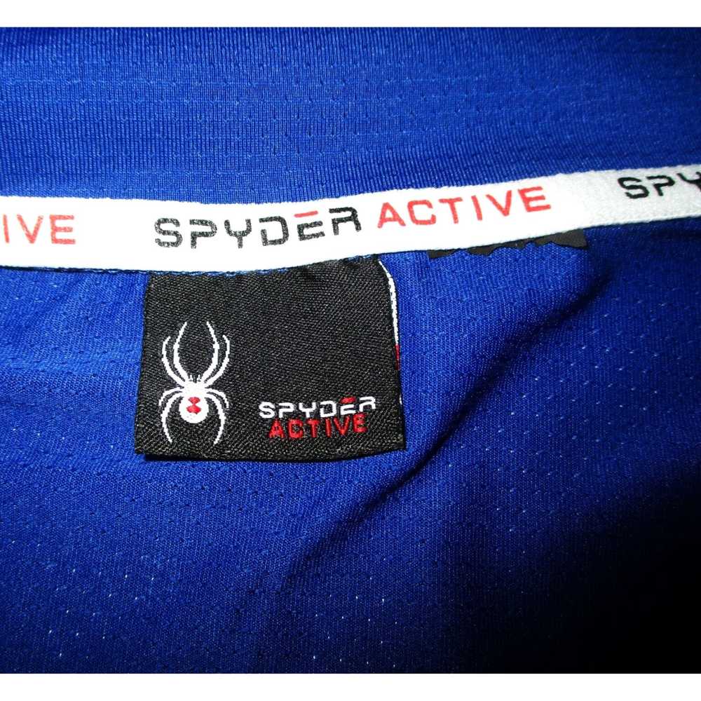 Spyder Authentic Blue Long Sleeve 1/2 Zip Compres… - image 7