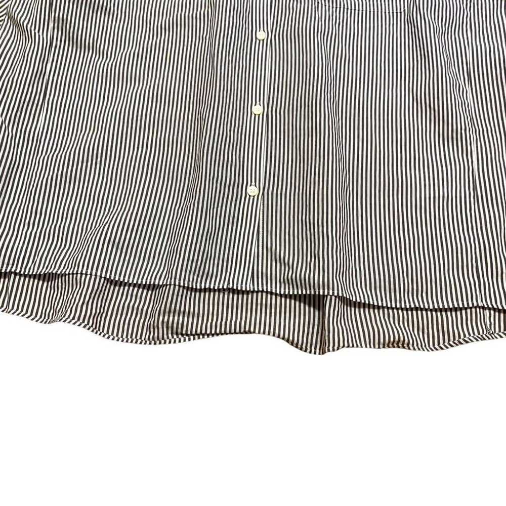 FIGARO Paris Oversized Long Sleeve Shirt Striped … - image 5