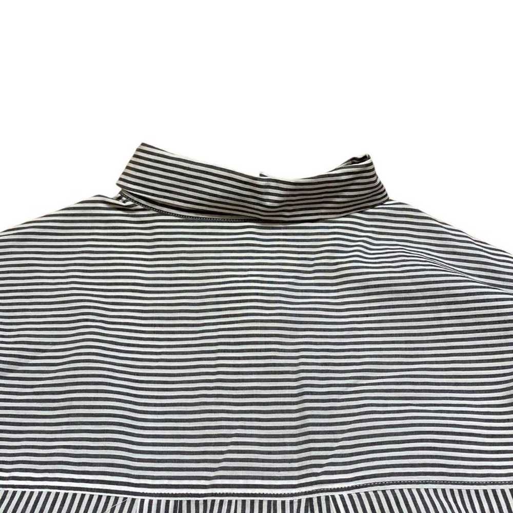 FIGARO Paris Oversized Long Sleeve Shirt Striped … - image 7