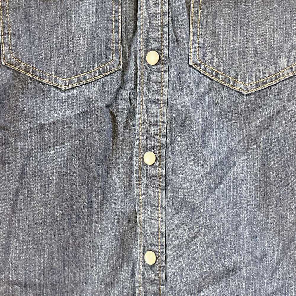 W Closet Double Closet Denim Shirt Long Sleeve Ou… - image 4