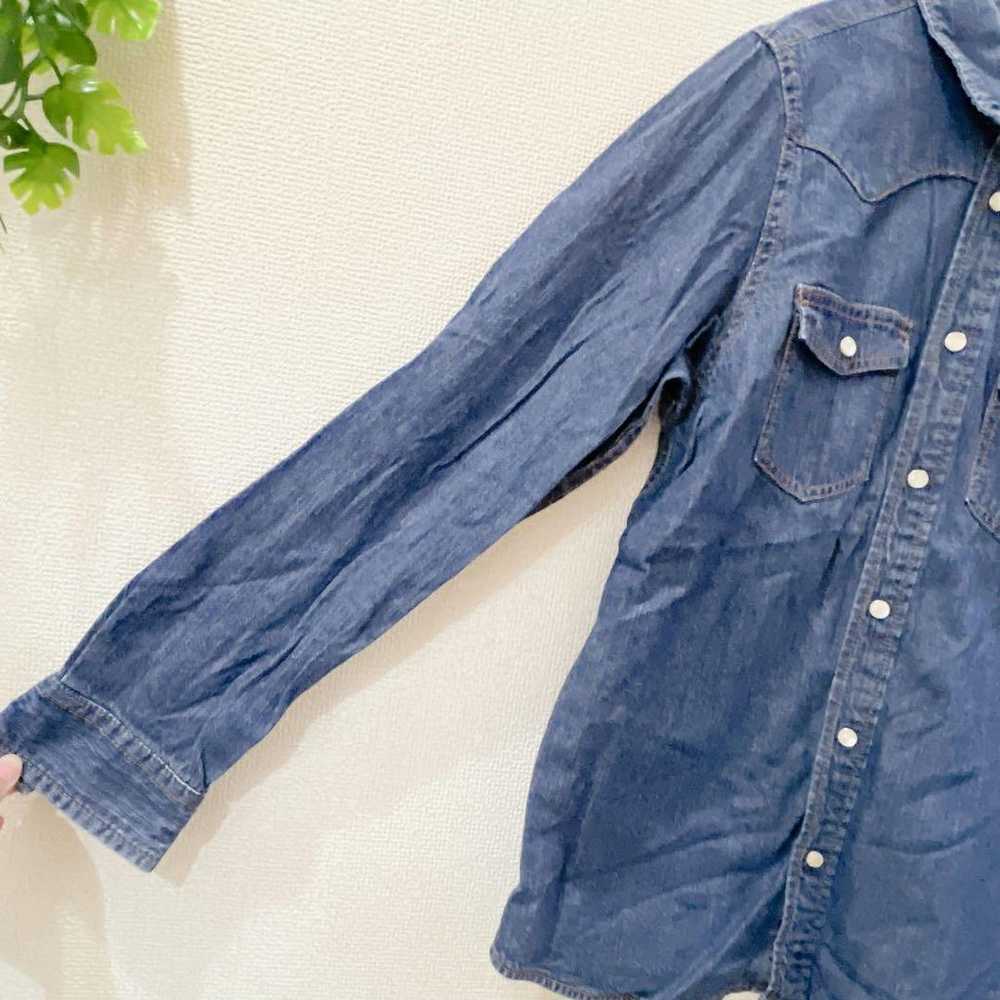 W Closet Double Closet Denim Shirt Long Sleeve Ou… - image 6