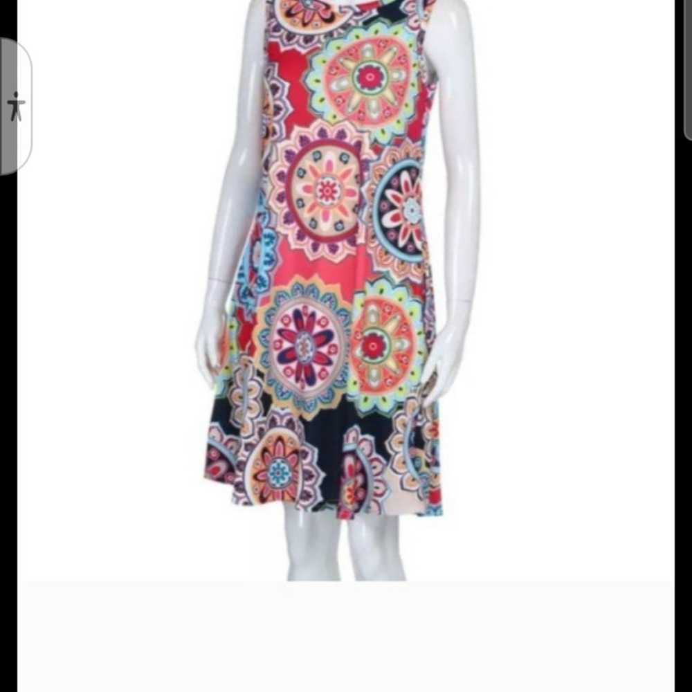 NWOT Bohostyle Vibrant Sleeveless Midi Dress - image 2