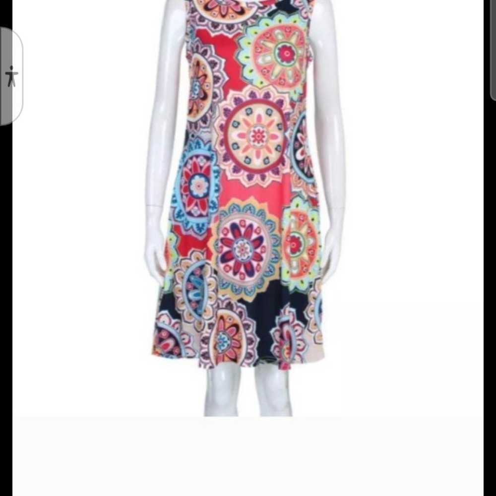 NWOT Bohostyle Vibrant Sleeveless Midi Dress - image 3