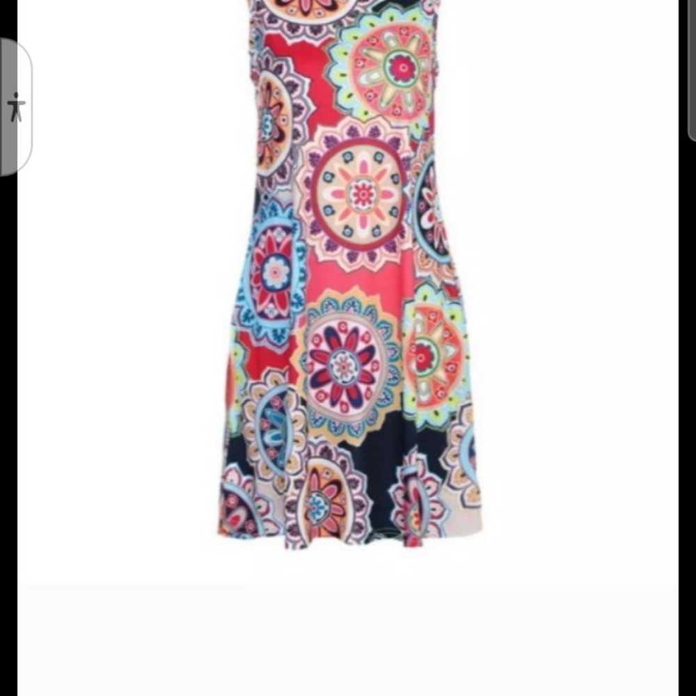 NWOT Bohostyle Vibrant Sleeveless Midi Dress - image 5