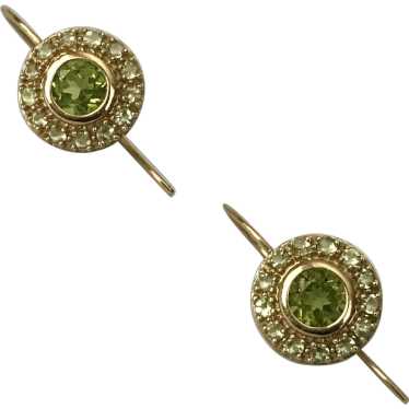 Gorgeous 14K Peridot Vintage Earrings