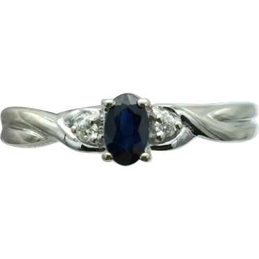 10KW Sapphire and Diamond Ring