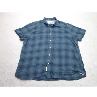 Grayers Grayers Shirt Mens 2XL Green Blue Plaid L… - image 1