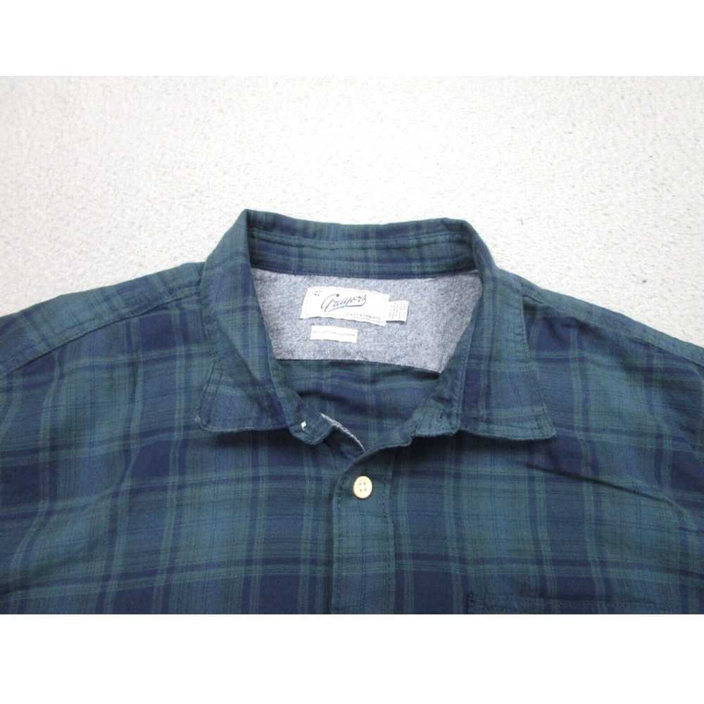 Grayers Grayers Shirt Mens 2XL Green Blue Plaid L… - image 3