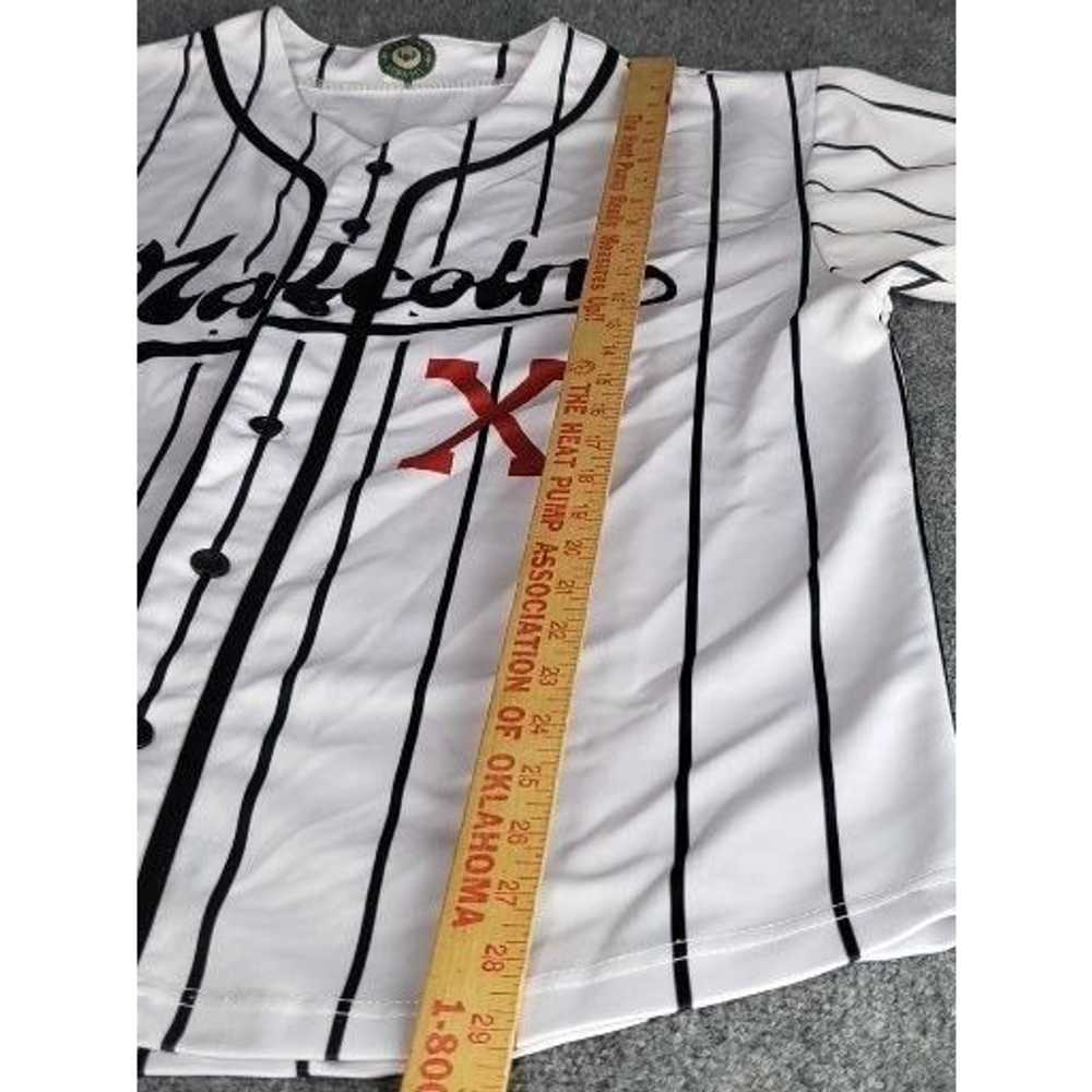 Jersey Malcolm X Striped Baseball Jersey Men Sz M… - image 3