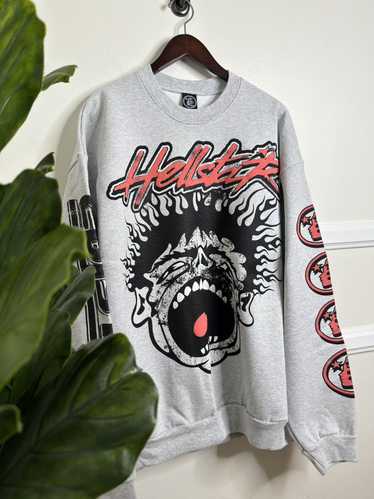 HELLSTAR Hellstar Studios Records Crewneck Grey