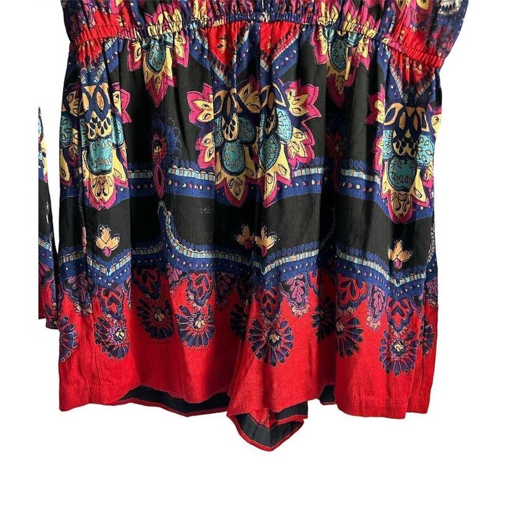 Angie Women’s Size Small Boho V Neck Bell Sleeve … - image 4