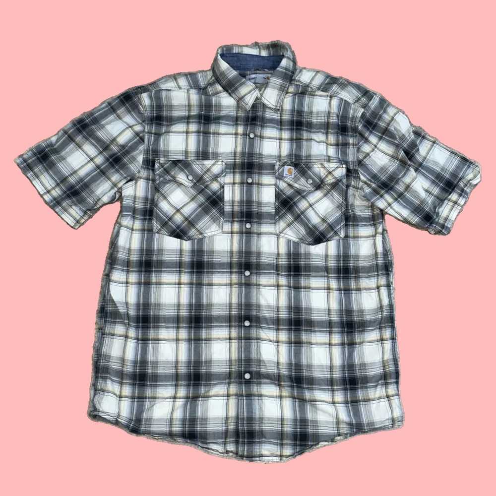 Carhartt Classic Soft Touch Plaid Flannel Shirt f… - image 1