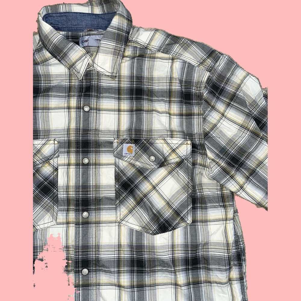 Carhartt Classic Soft Touch Plaid Flannel Shirt f… - image 2