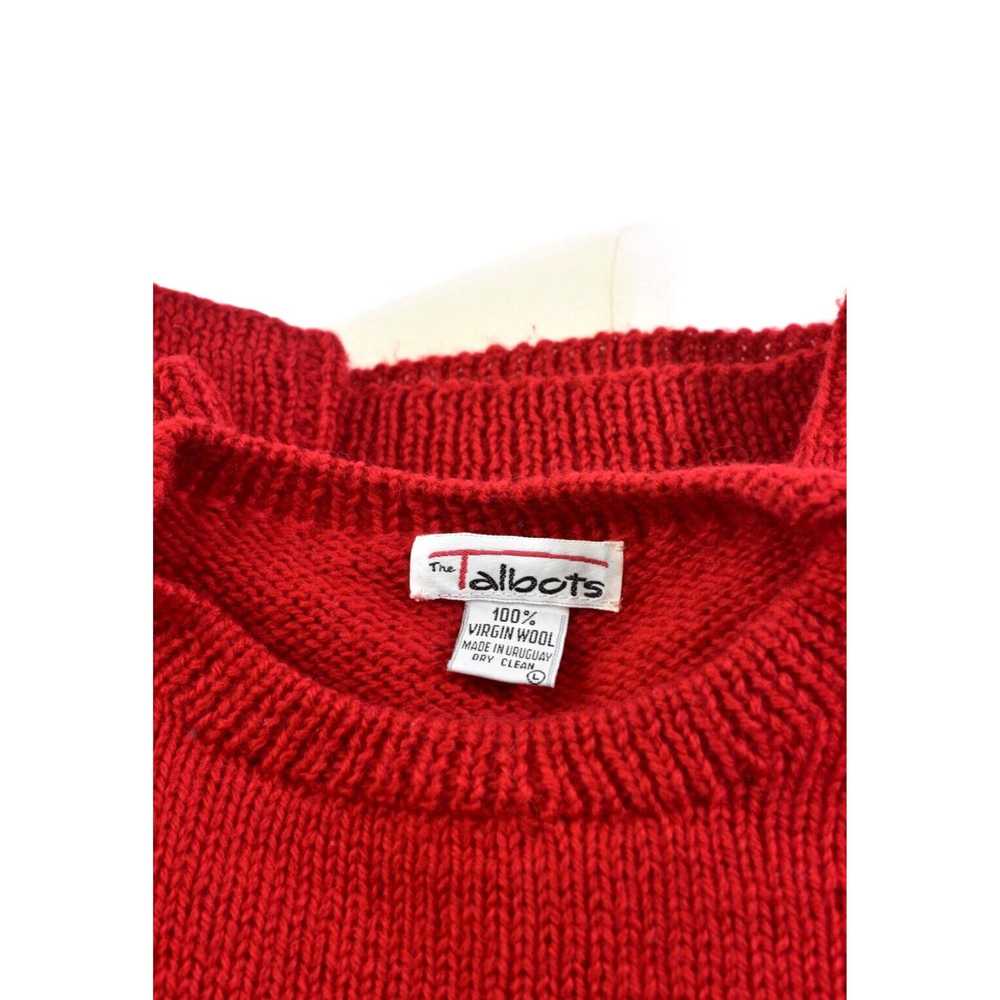 Talbots Retro Chic Ladies Luxury Red Woolen Teddy… - image 5