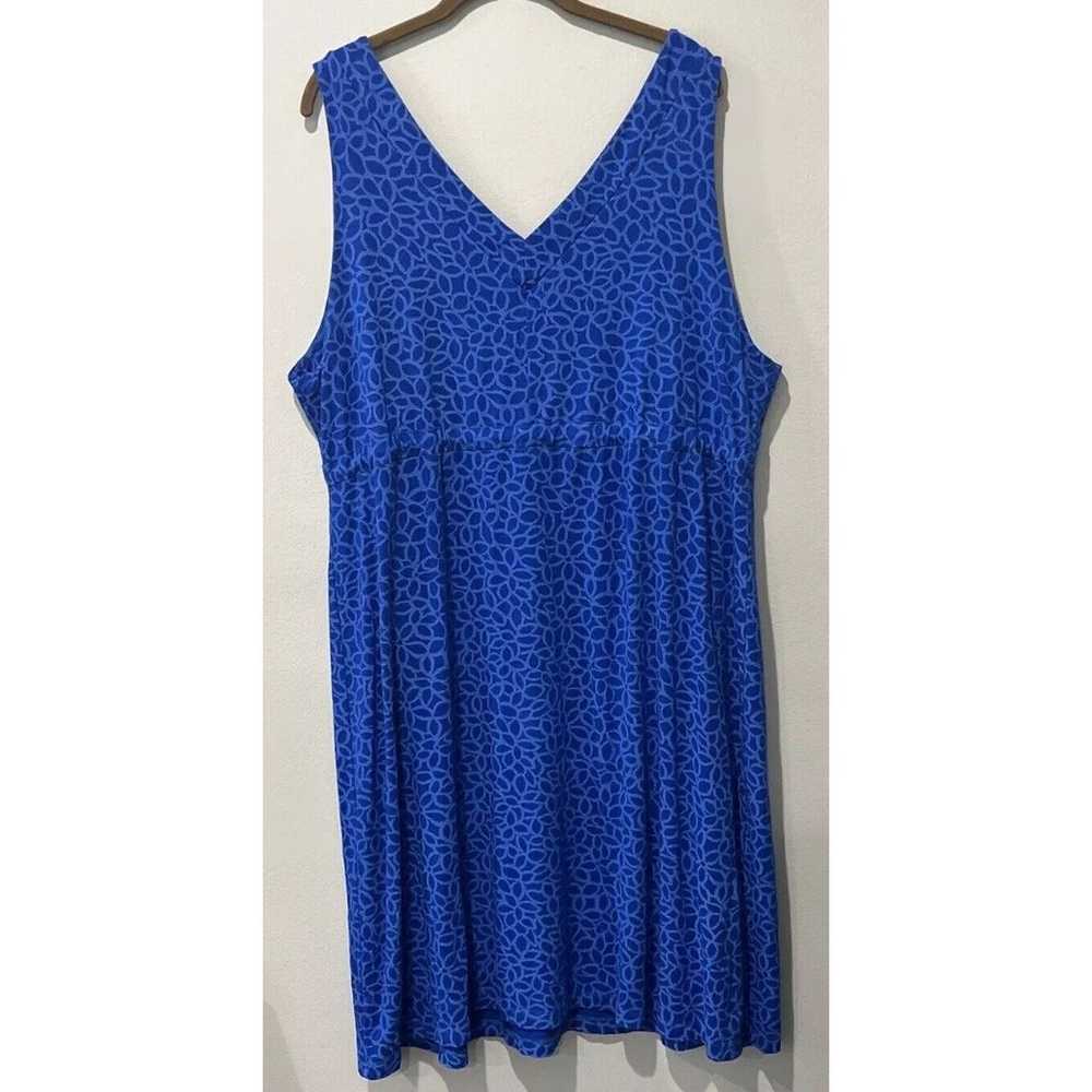 Fresh Produce Sleeveless Dress Women’s 2X Blue Fl… - image 2