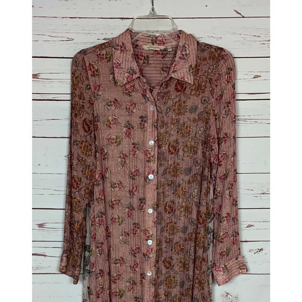 Soft Surroundings Women's S Small Pink Floral She… - image 3