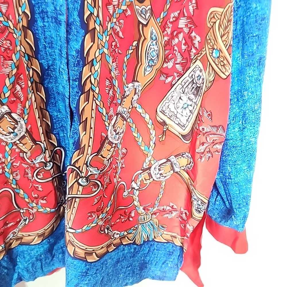 Diane Gilman vintage silk blouse. Size Large - image 4