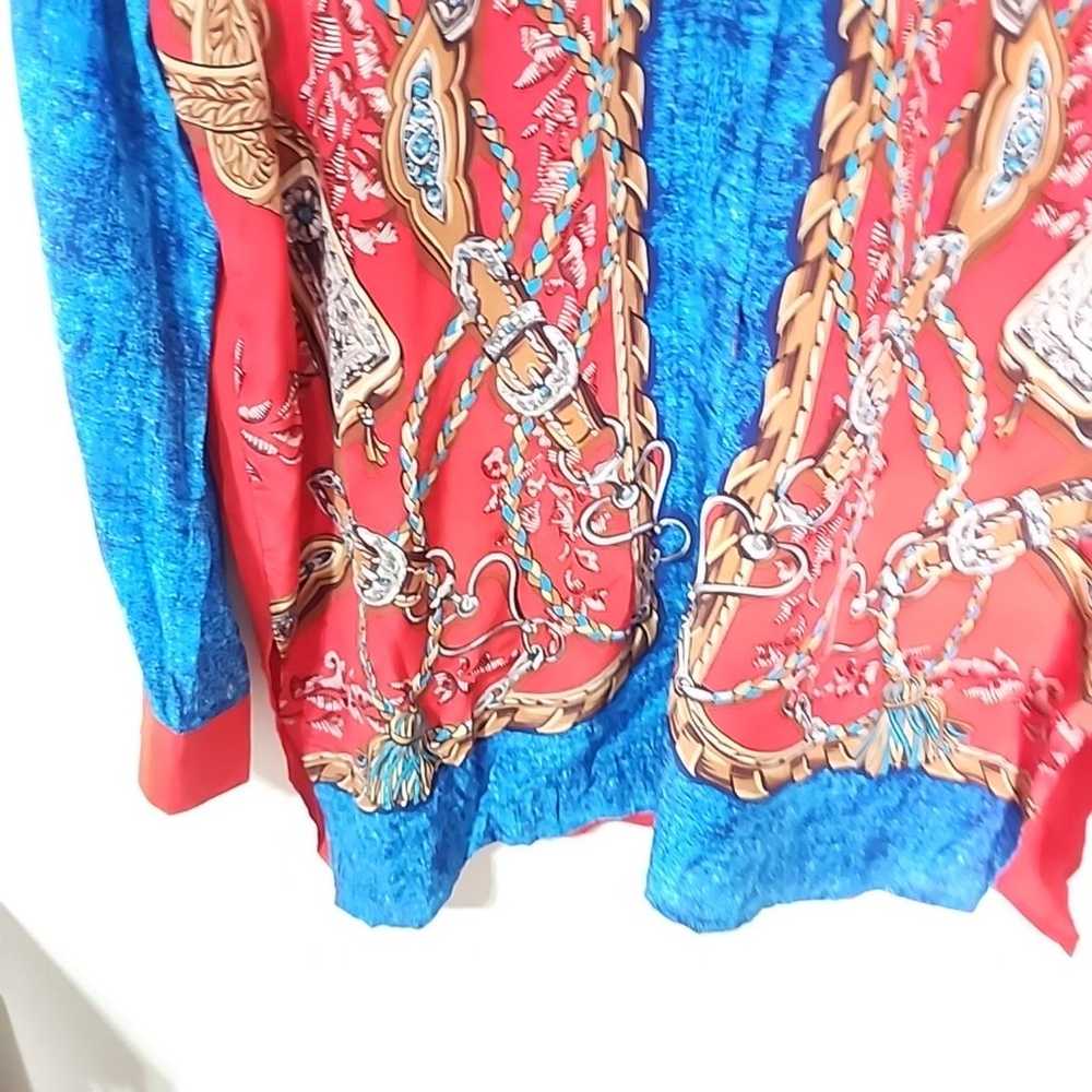 Diane Gilman vintage silk blouse. Size Large - image 5