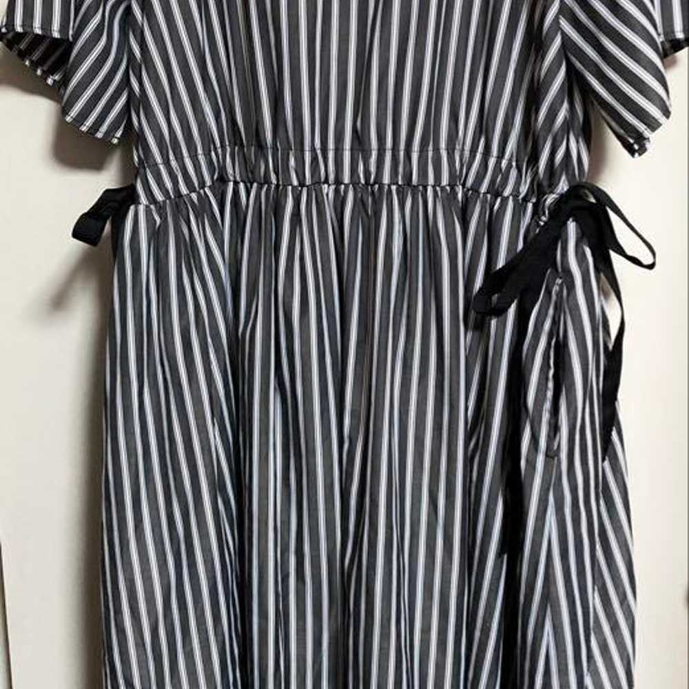 Kuret Side Ribbon Stripe Dress Black 3L - image 2