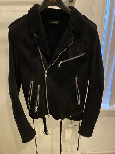 Amiri Amiri Black Shearling Biker Jacket - image 1