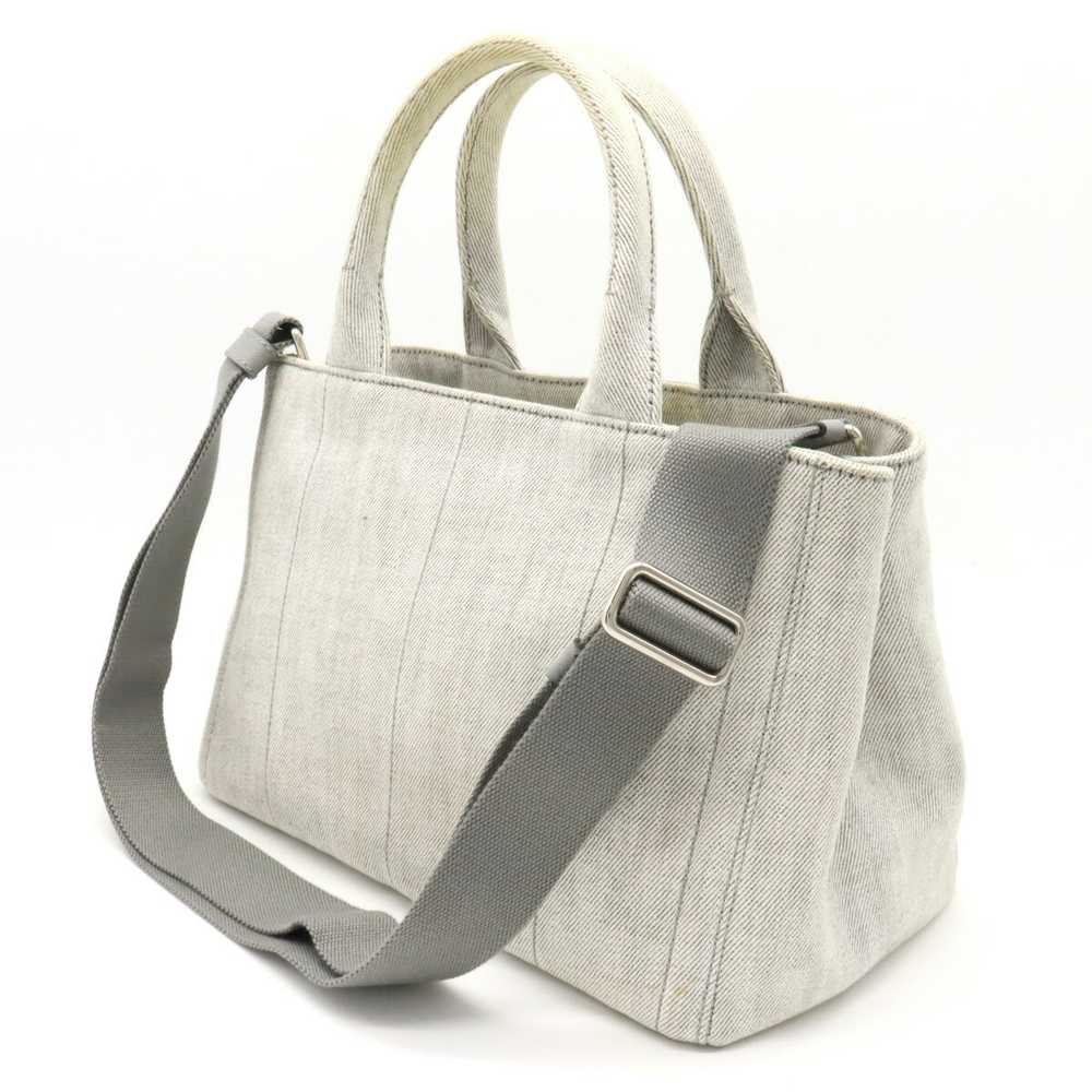 Bag Prada Canapa Tote 2Way Shoulder Diagonal Bijo… - image 2