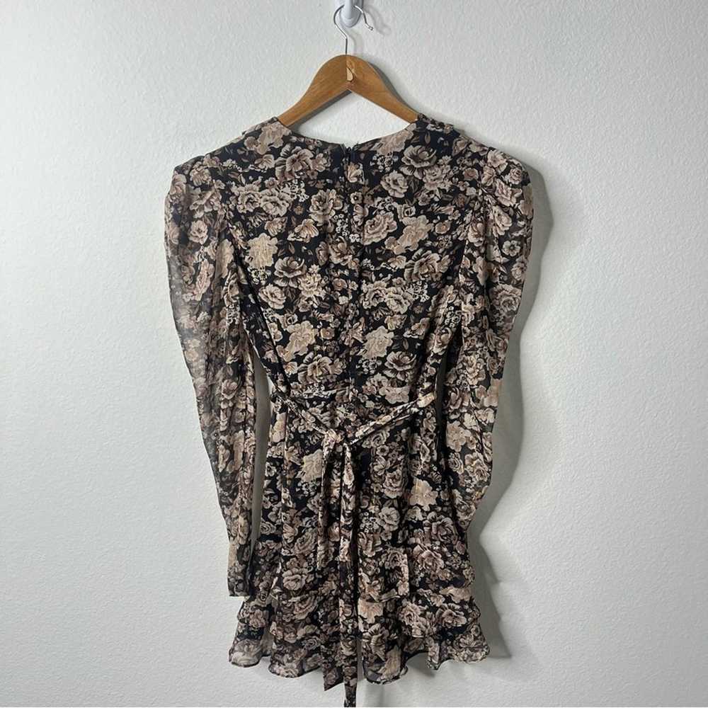 Bardot Winona Dress Vintage Floral Ruffle Chiffon… - image 8