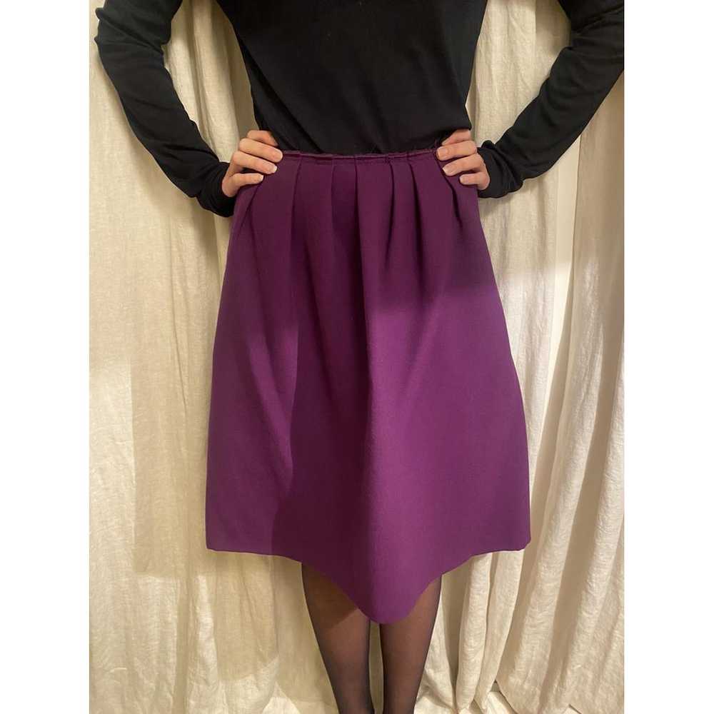 Miu Miu Wool mid-length skirt - image 3