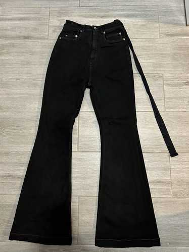 Rick Owens Drkshdw Rick Owens black bolan jeans