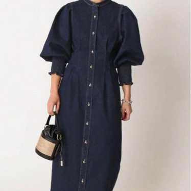 u by spick&span denim dress