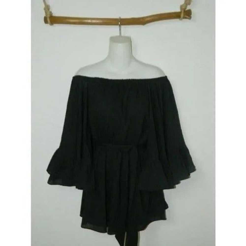 C/MEO COLLECTIVE Romper Black Off Shoulders Black… - image 3