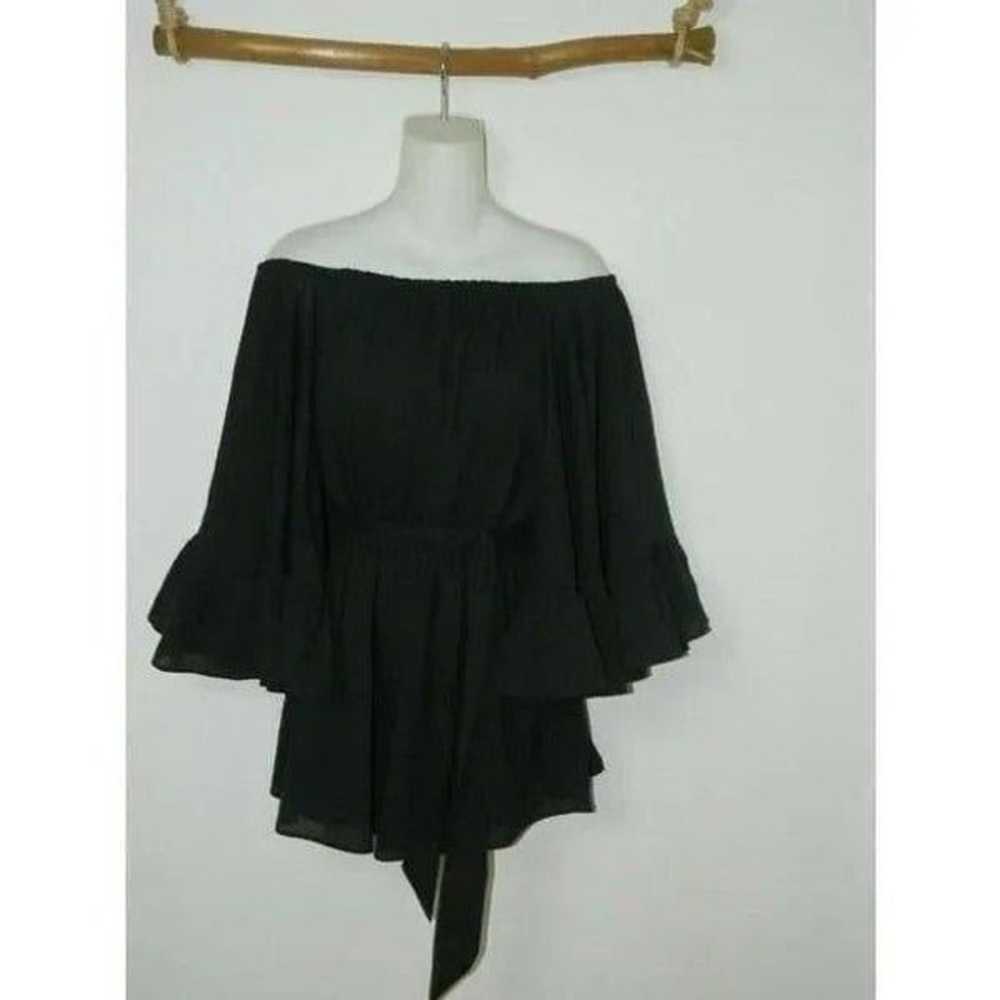 C/MEO COLLECTIVE Romper Black Off Shoulders Black… - image 7