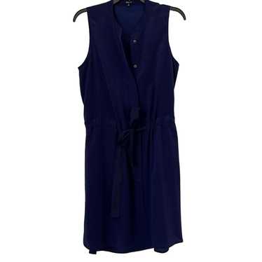 Madewell 100% Silk Sleeveless Button Dress