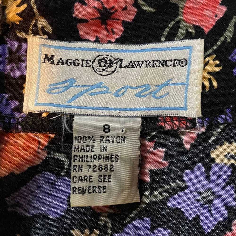 Vintage Romper 80s/90s Maggie Lawrence Floral Pri… - image 10