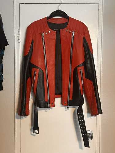 Balmain h&m leather jacket best sale