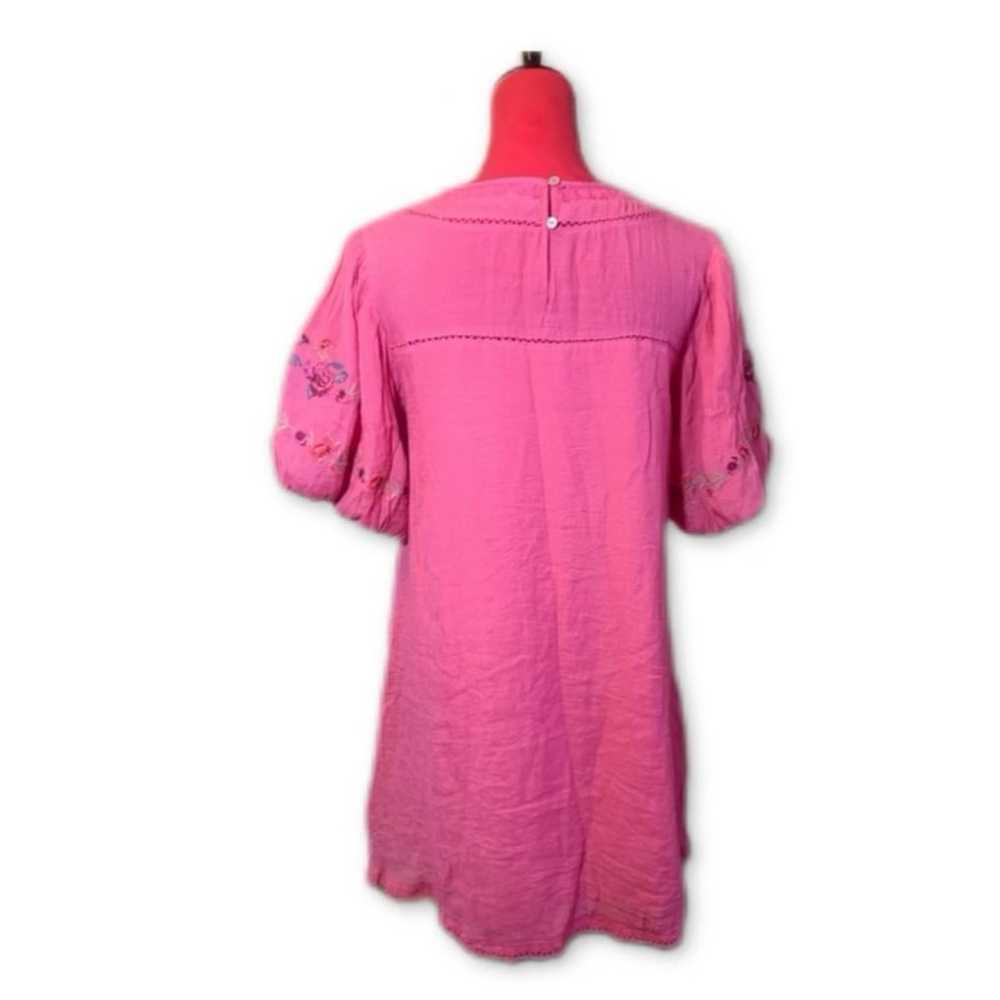 UMGEE PINK PUFFY SLEEVE TUNIC DRESS - image 10