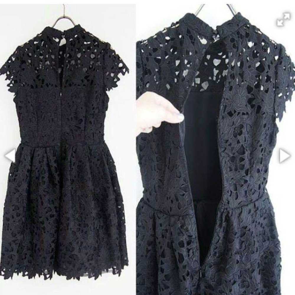 Riribrown Lace Short Sleeve Dress Black - image 11