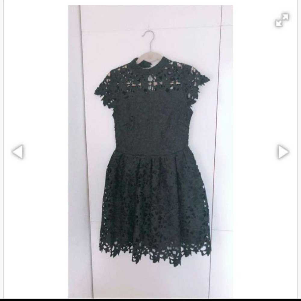 Riribrown Lace Short Sleeve Dress Black - image 8