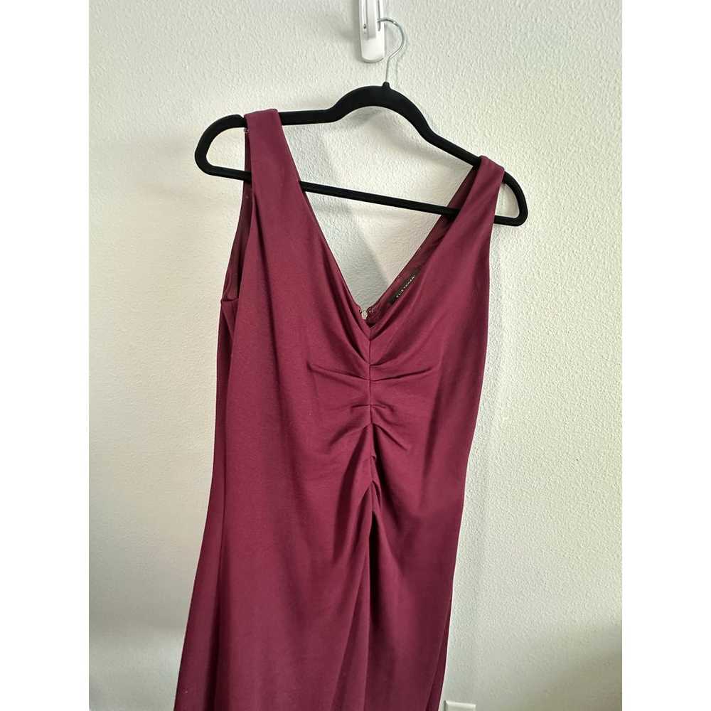 Elie Tahari Rouched Burgundy Pencil Sheath Lined … - image 7