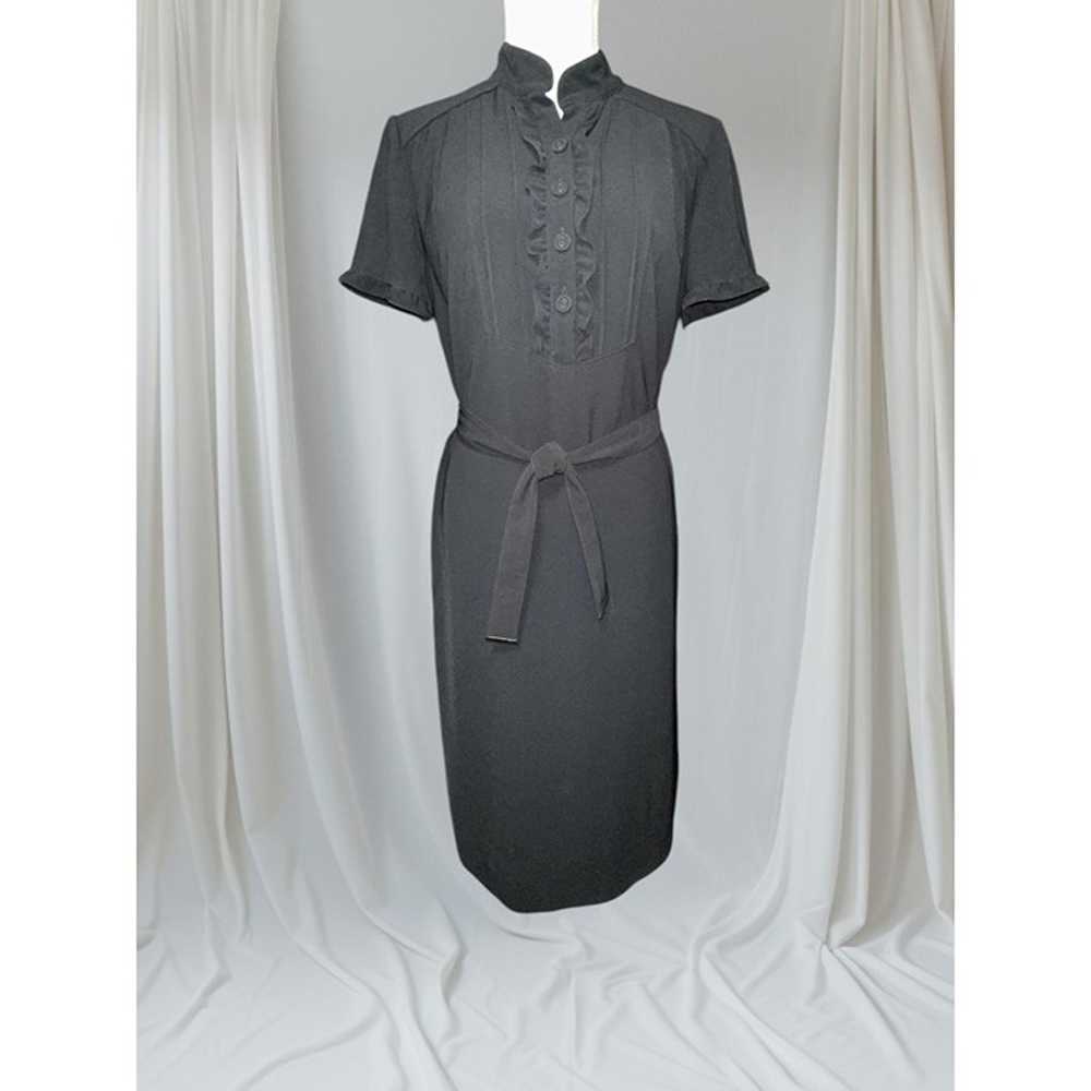 Tahari Arthur S Levine Dress Womens 8 Black Jerse… - image 5