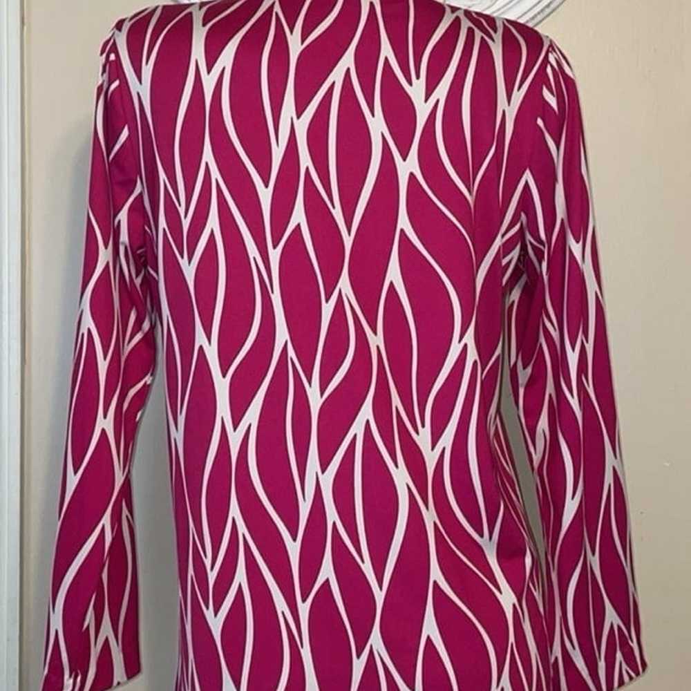 La Mer Luxe womens dress large Cindy mulberry riv… - image 4