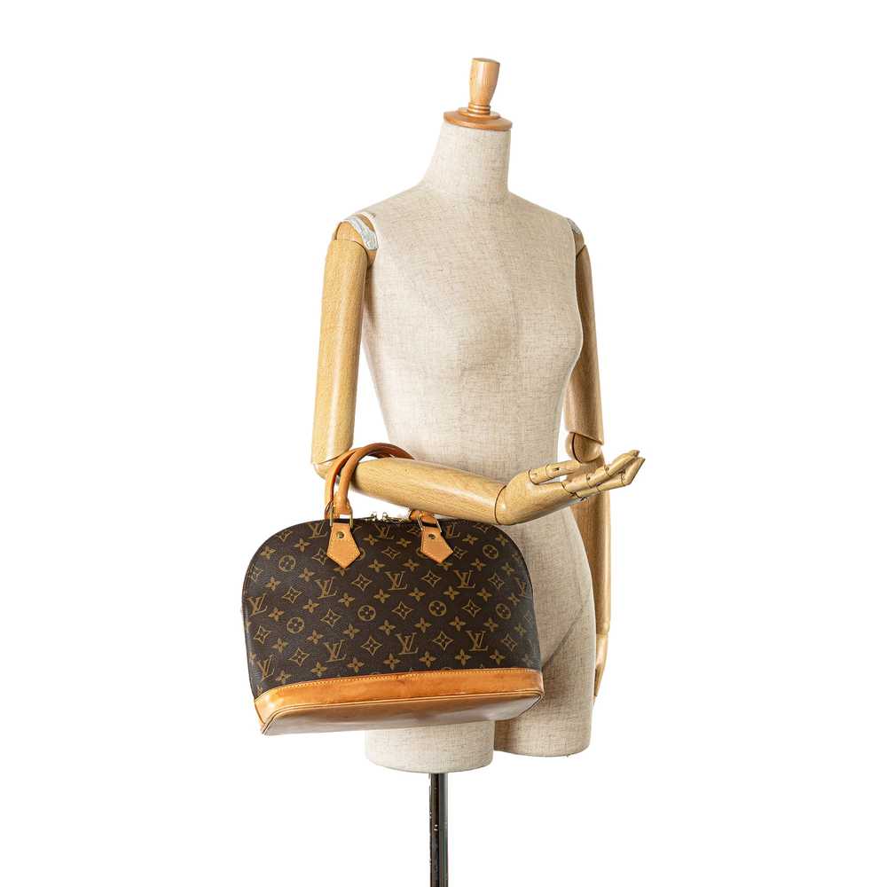 Brown Louis Vuitton Monogram Alma PM Handbag - image 9