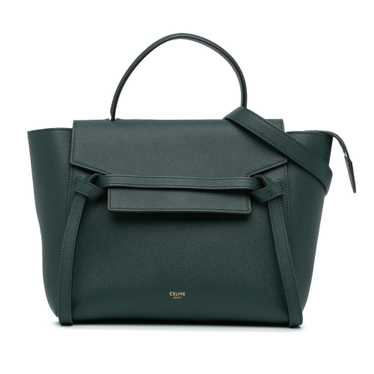 Green Celine Micro Belt Bag Satchel