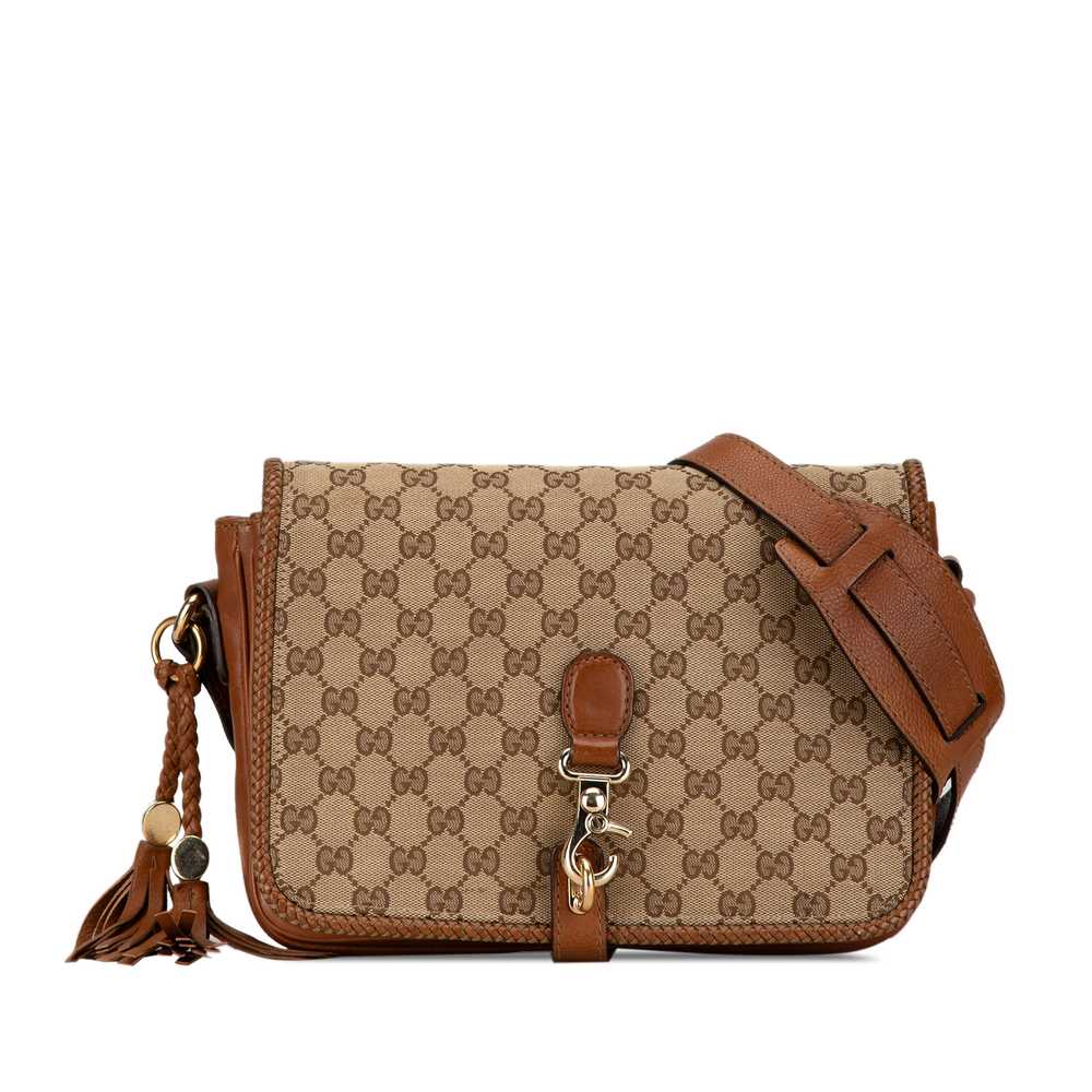 Brown Gucci GG Canvas Marrakech Crossbody - image 1