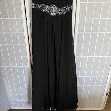 Cindy Collection long formal chiffon dress, beads… - image 1