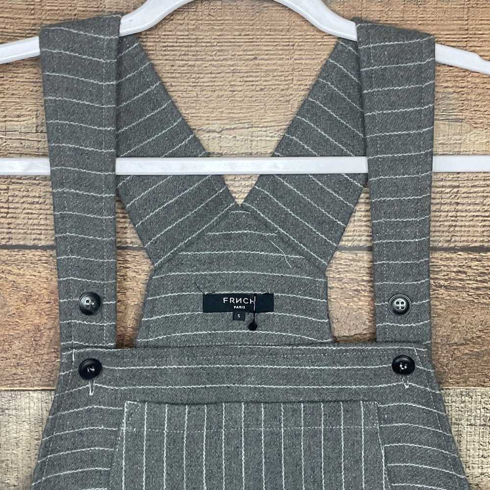 NEW Frnch Gray White Stripe Overall Jumper Mini D… - image 2