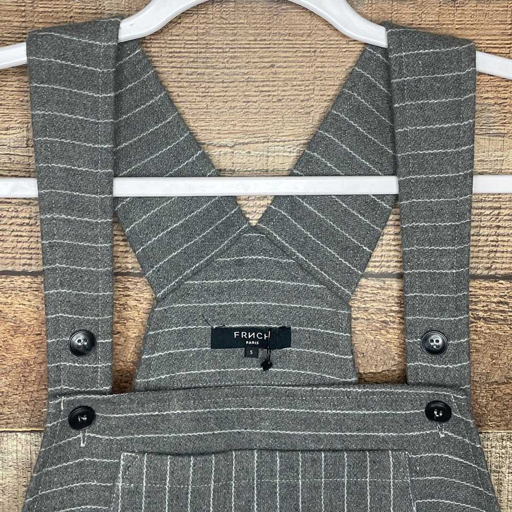 NEW Frnch Gray White Stripe Overall Jumper Mini D… - image 4