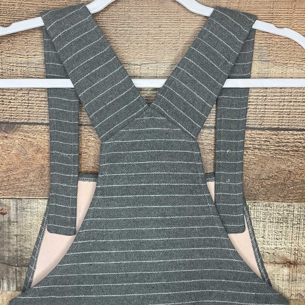 NEW Frnch Gray White Stripe Overall Jumper Mini D… - image 8