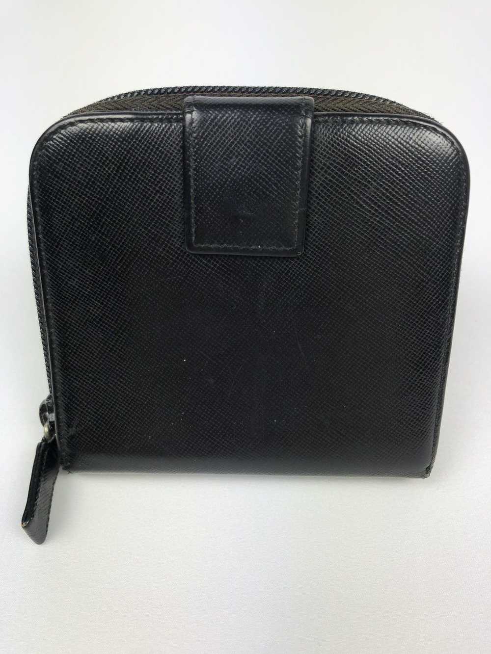 Prada Prada tessuto nero leather zippy wallet - image 2