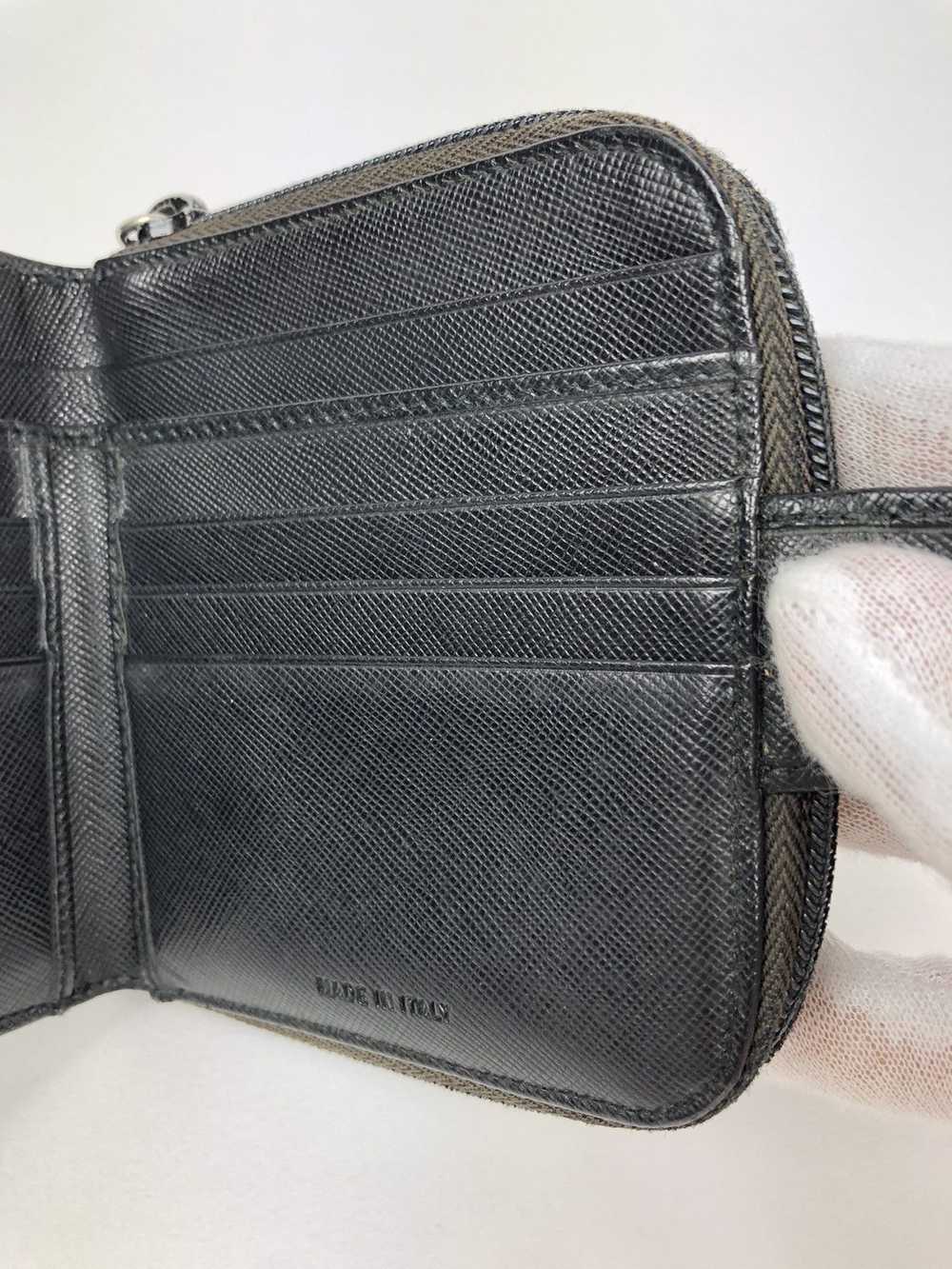 Prada Prada tessuto nero leather zippy wallet - image 4